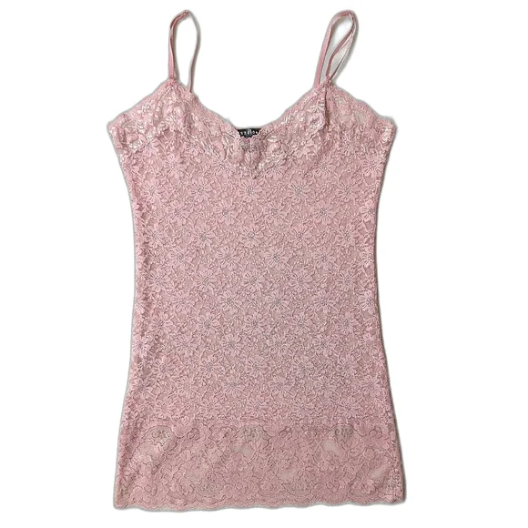 Baby Pink Sheer Lace Chemise Nighty - Picture 4 of 8